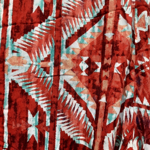 Cato Women's Orange Square Pants Capri Pants Elastic Waist Size L - Picture 7 of 13